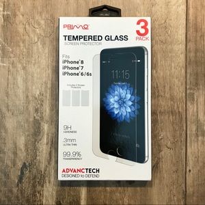 3 Pack Tempered Glass Screen Protectors iPhone